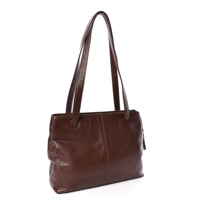Chanel Calfskin CC Shoulder Bag Brown 3 of 10