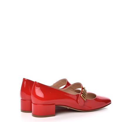 Christian Dior Patent Baby-D Ballet Pumps 38 Deep Red 4 of 12