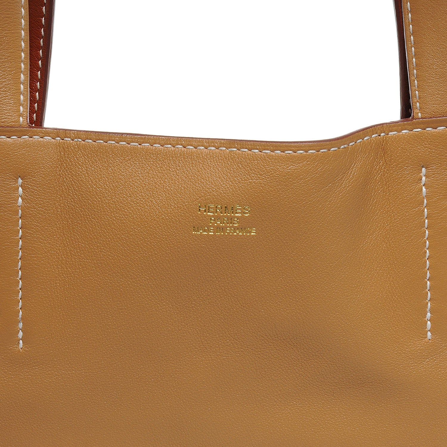 Hermes Sikkim Double Sens 30 Reversible Tote Biscuit and Fauve 6 of 8