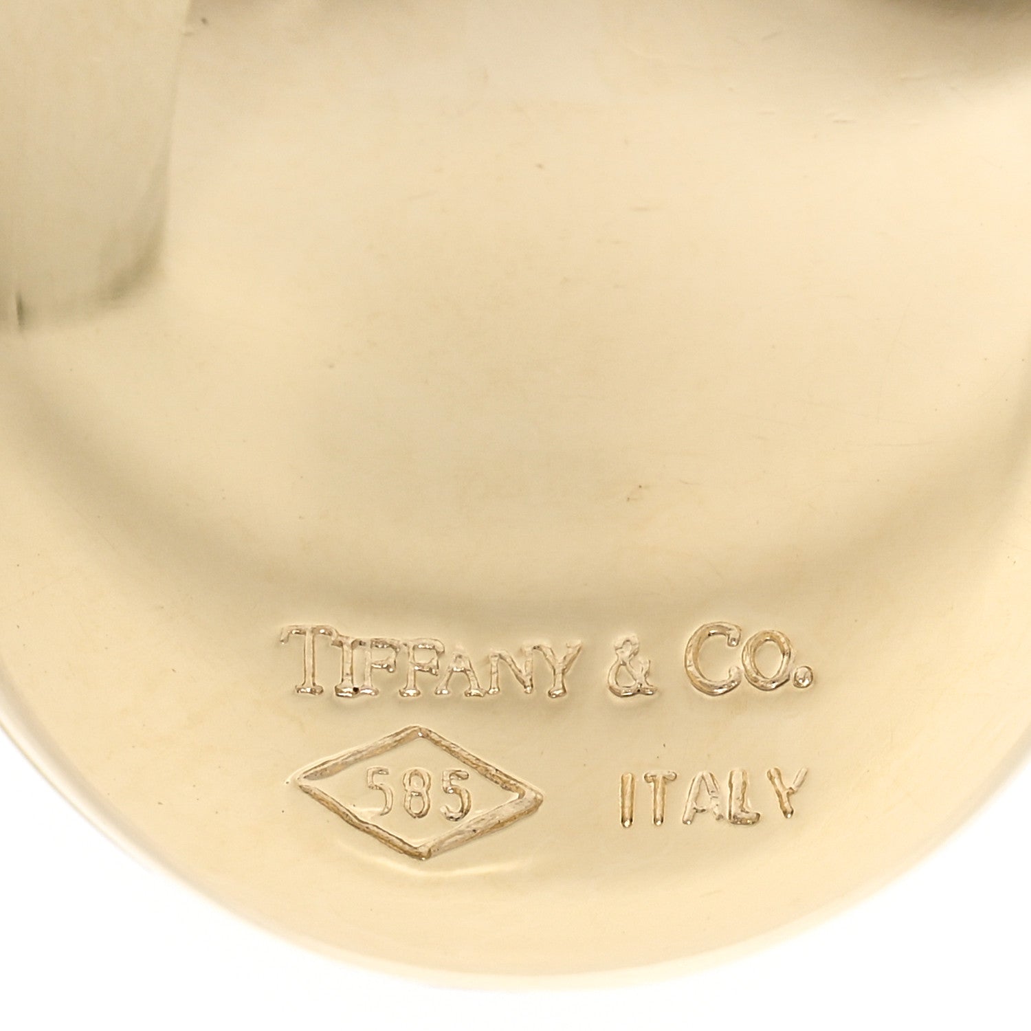 Tiffany 14K Yellow Gold Large Oval Locket Pendant 4 of 6