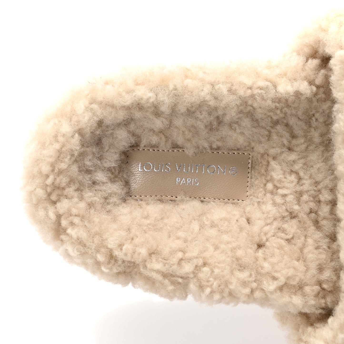 Shearling Paseo Flat Comfort Mule 36 Beige