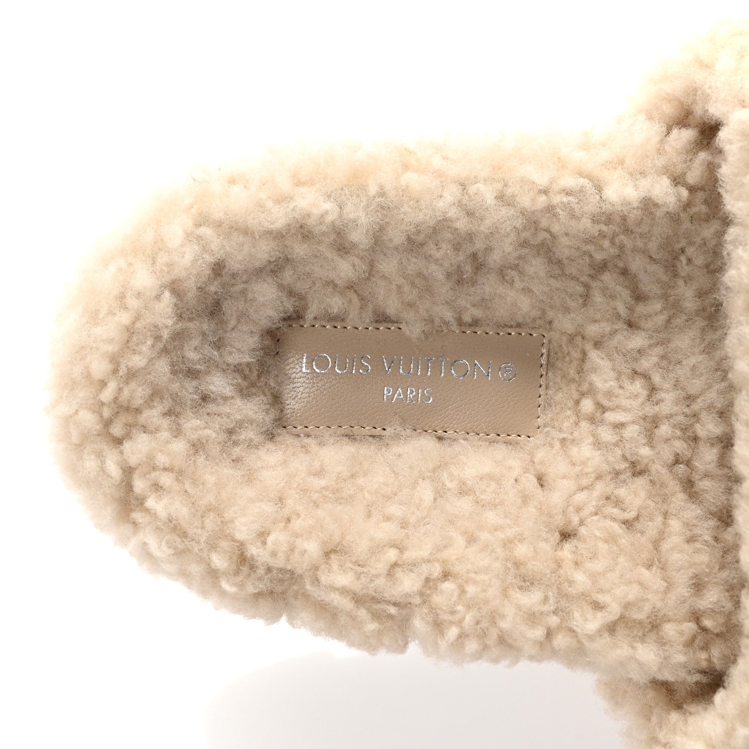 Louis Vuitton Shearling Paseo Flat Comfort Mule 36 Beige 8 of 9