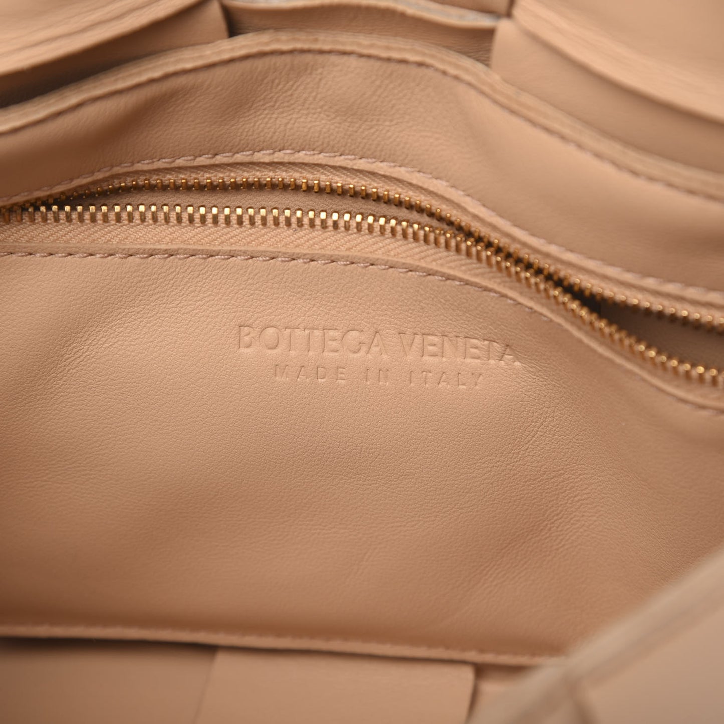 Nappa Maxi Intreccio Cassette Bag Almond