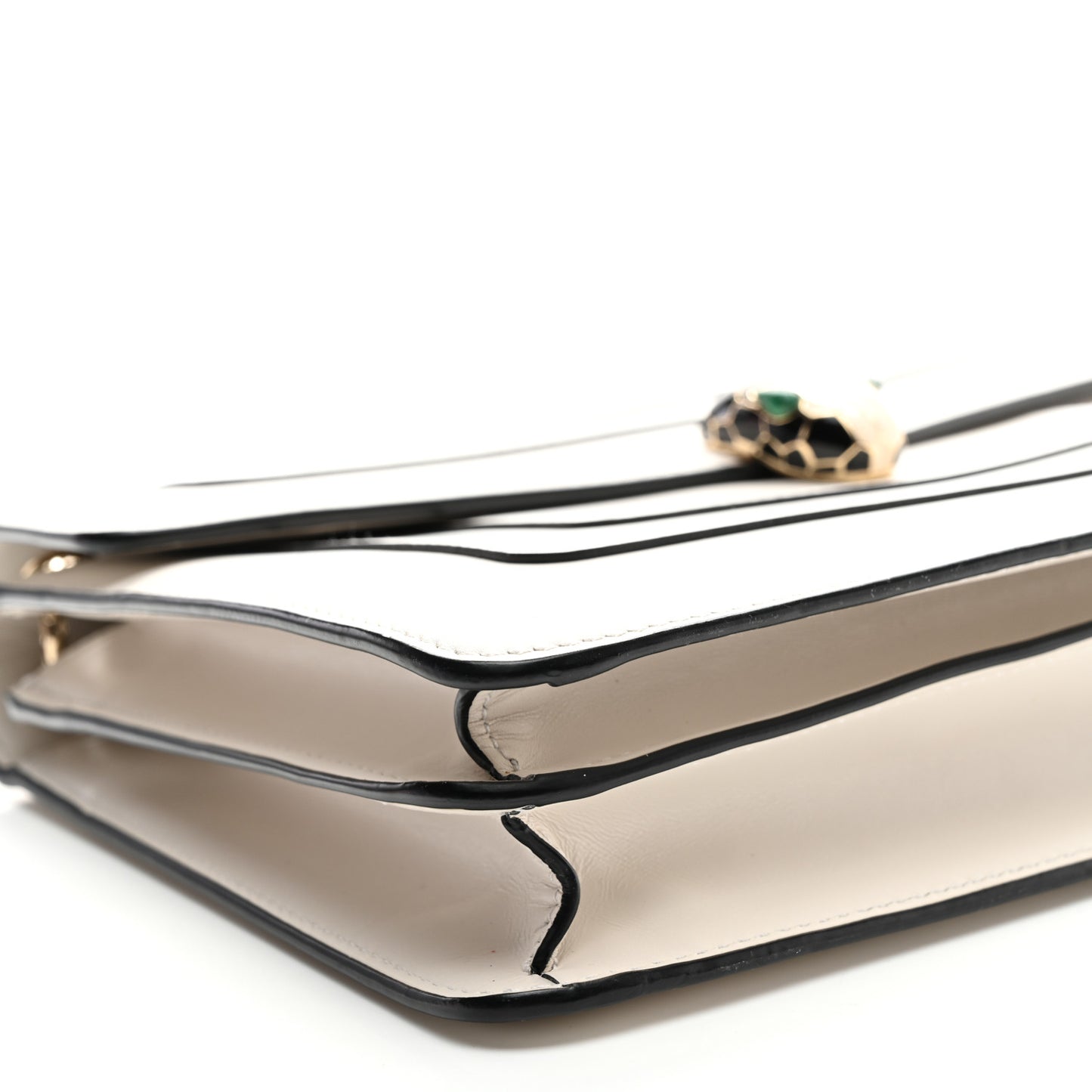 Calfskin Serpenti Forever Crossbody Bag White Agate