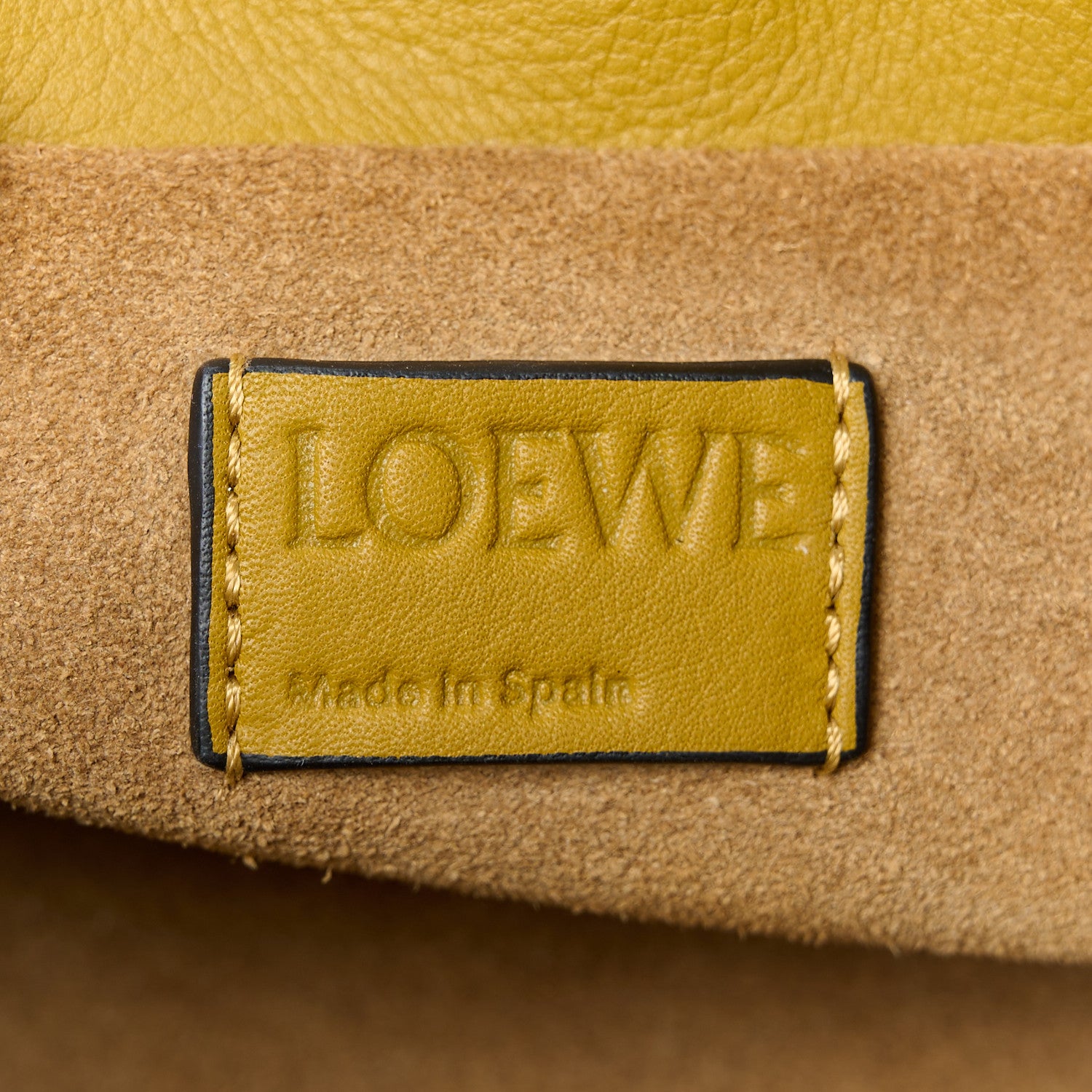 Loewe Calfskin Mini Flamenco Knot Clutch Ochre 6 of 10