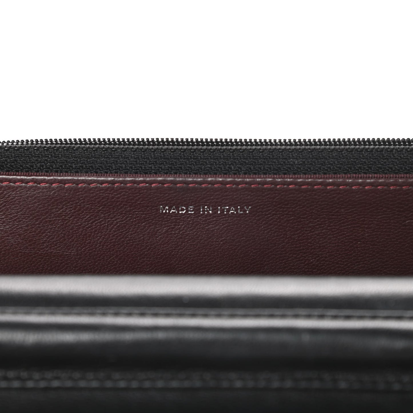 Lambskin Quilted Wallet On Chain WOC Black
