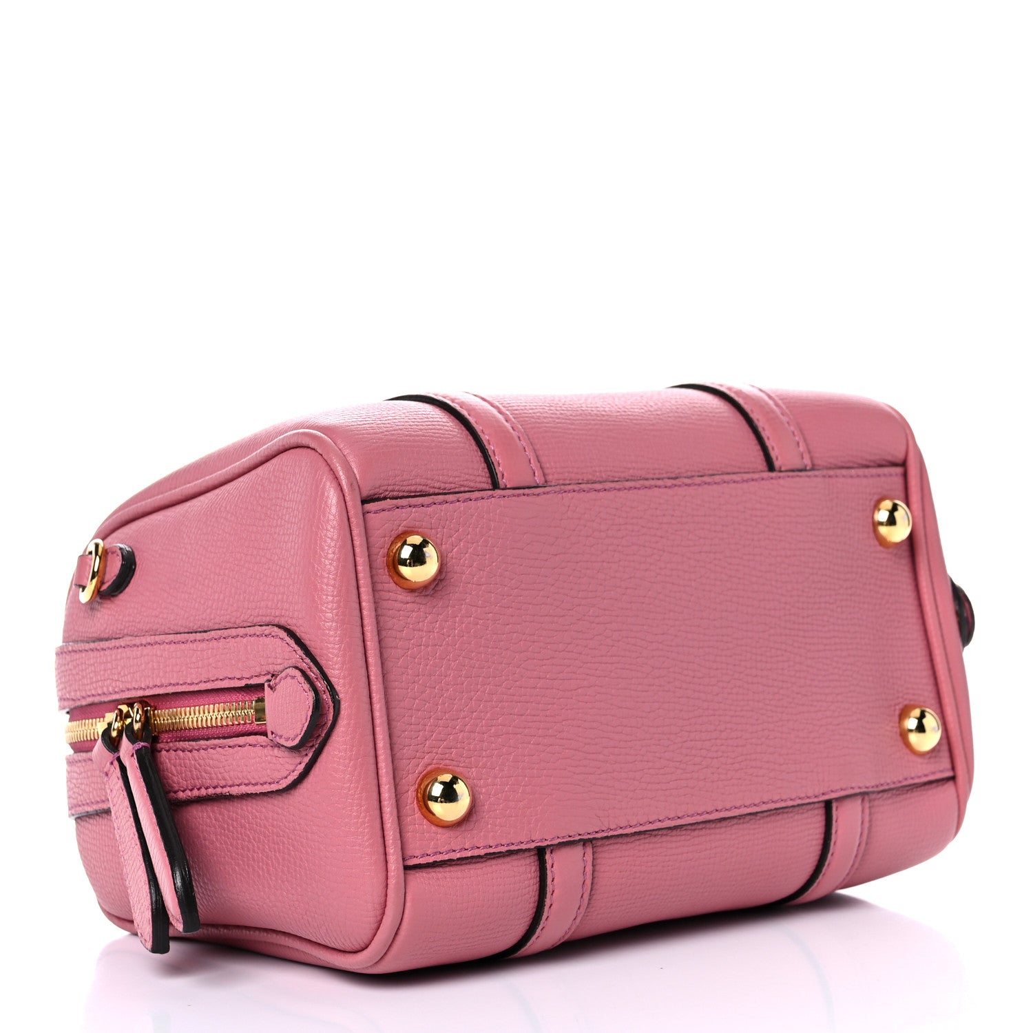 Burberry Derby Calfskin Small Alchester Bowling Bag Mauve Pink 4 of 11