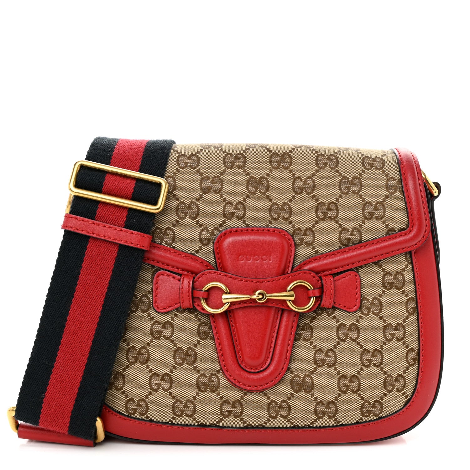 Gucci Monogram Ruinart Calfskin Medium Lady Web Shoulder Bag Beige Ebony Hibiscus Red 1 of 10