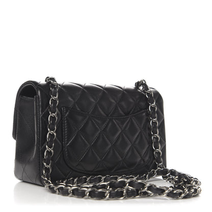 Chanel Lambskin Quilted Mini Rectangular Flap Black 4 of 12