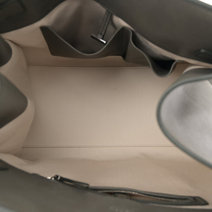 The Row Polished Saddle Calfskin Soft Margaux 15 Koala Grey 5 of 9