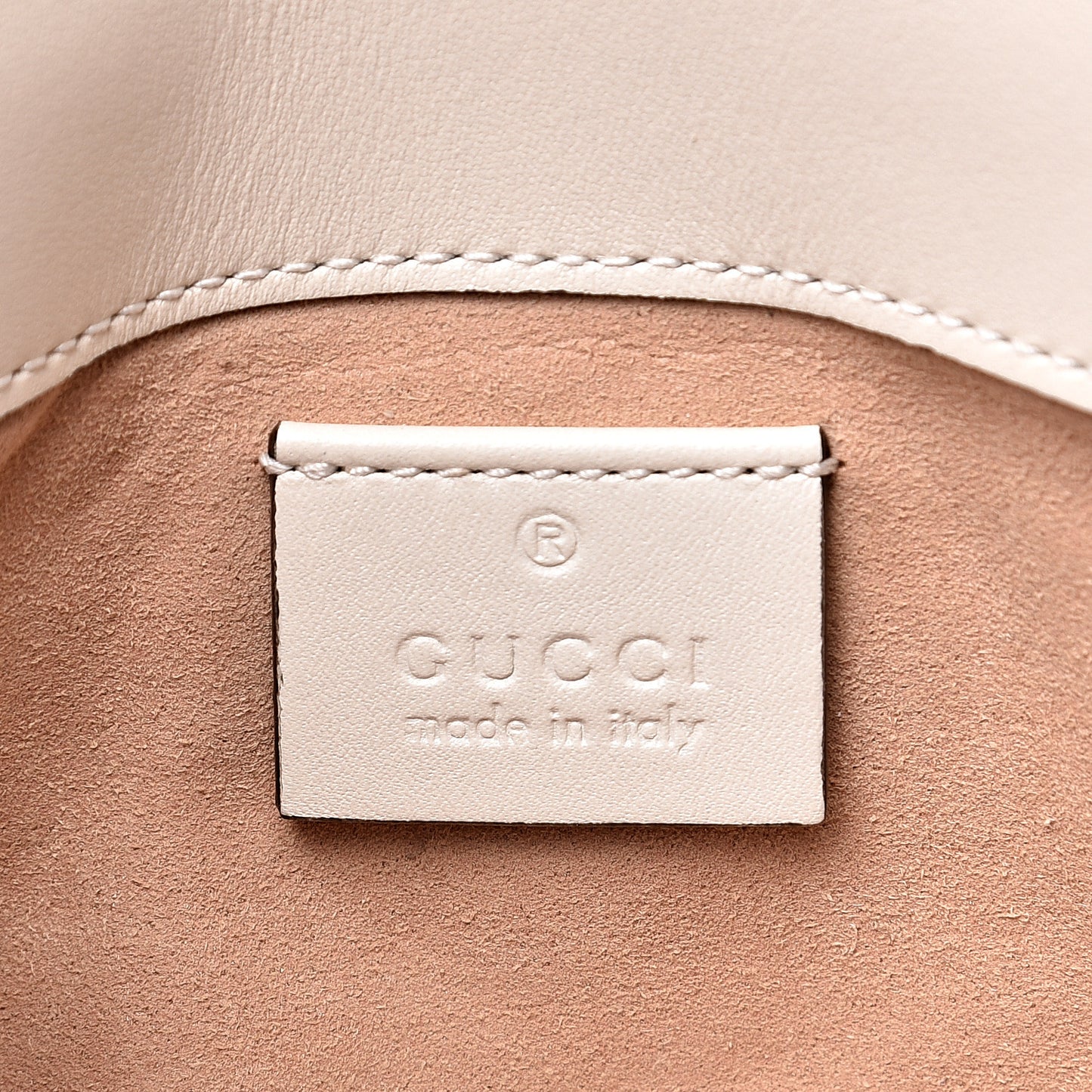Calfskin Matelasse Super Mini GG Marmont Shoulder Bag White