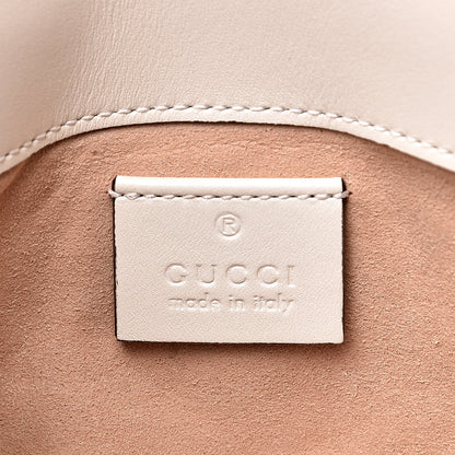 Gucci Calfskin Matelasse Super Mini GG Marmont Shoulder Bag White 5 of 11