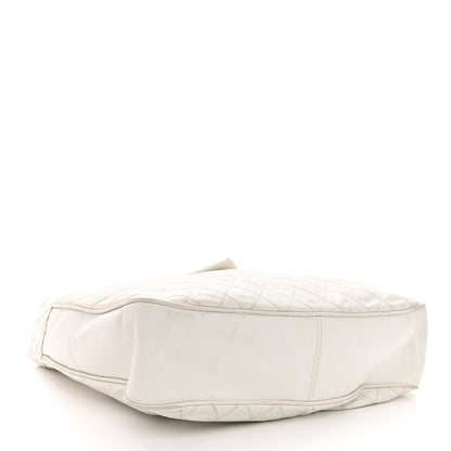Chanel Lambskin Stitched Shoulder Bag White 4 of 13