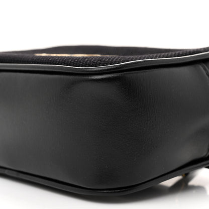 Saint Laurent Calfskin Canvas Monogram Lou Belt Bag Black 10 of 10