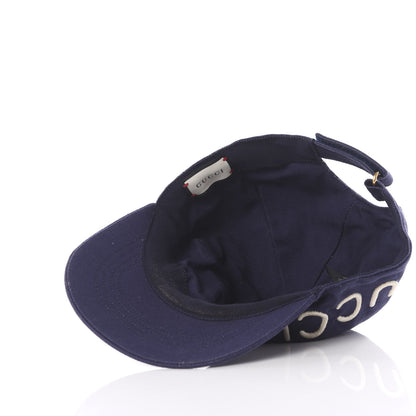 Gucci Cotton Loved Baseball Hat M Navy 5 of 6