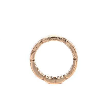 Cartier 18K Yellow Gold Diamond Maillon Panthere 3 Half Rows Paved Ring 54 6.75 6 of 6