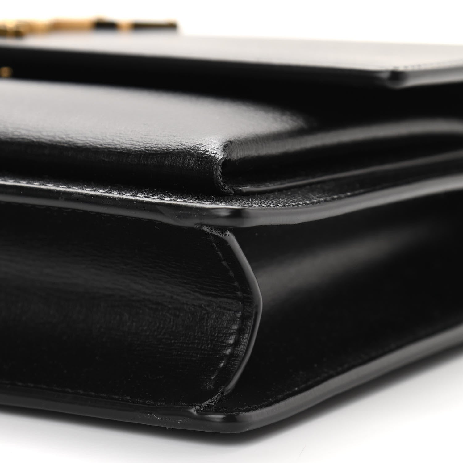 Saint Laurent Calfskin Monogram Sunset Chain Wallet Black 9 of 10