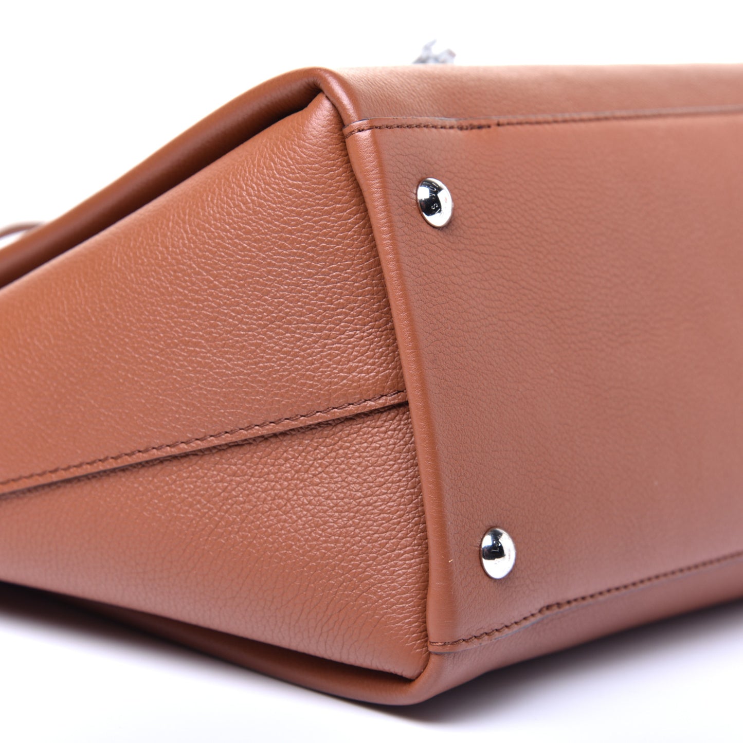Calfskin Lockmeto Caramel Creme Black