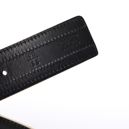 Chanel Metallic Lambskin Pearl CC Belt 90 36 Gold 4 of 5