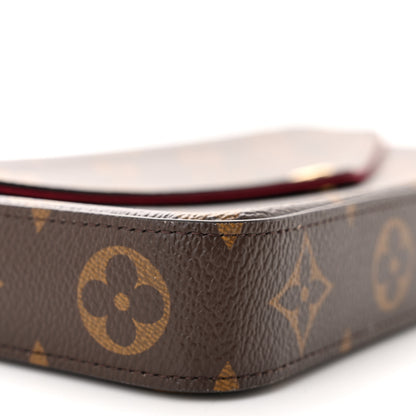 Louis Vuitton Monogram Pochette Felicie Chain Wallet Fuchsia 8 of 9