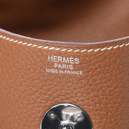 Hermes Taurillon Clemence Lindy 30 Gold 8 of 11