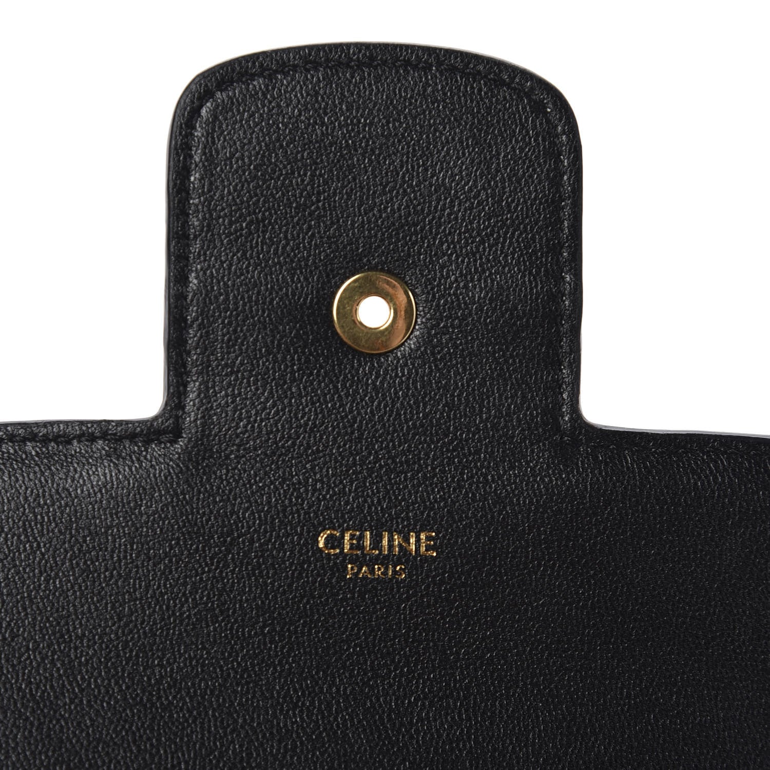 Celine Snakeskin Medium Chain Maillon Triomphe Black 7 of 9