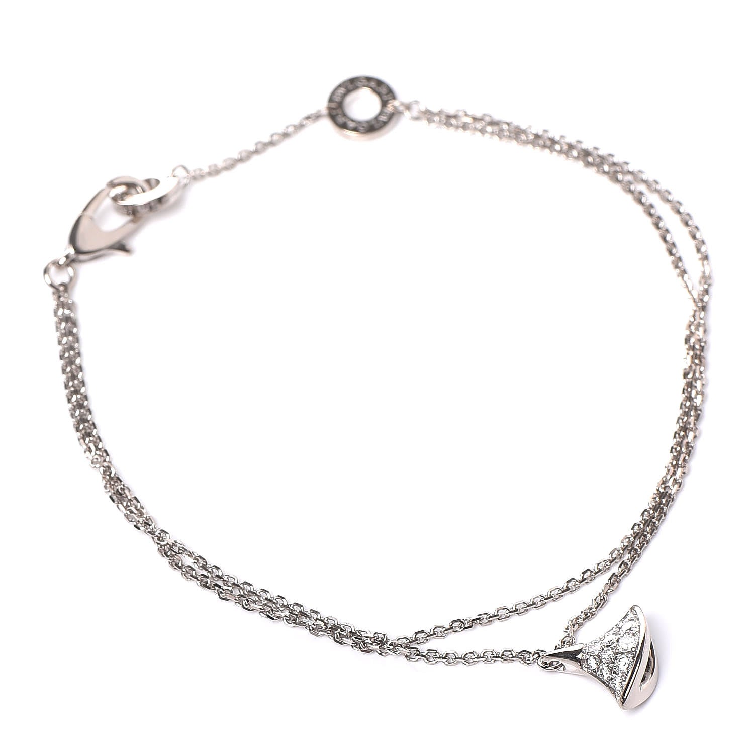 Bulgari 18K White Gold Diamond Divas' Dream Bracelet SM 1 of 5