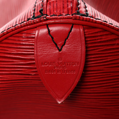 Louis Vuitton Epi Keepall 60 Castillan Red 7 of 13