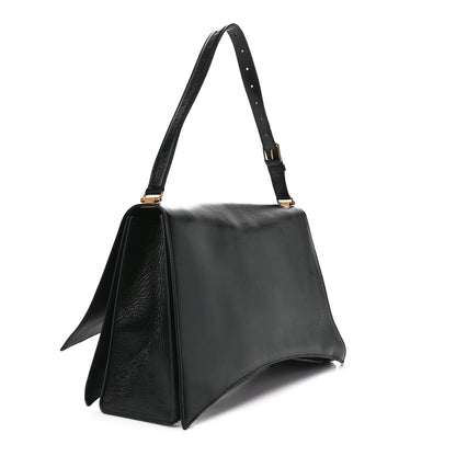 Balenciaga Paper Calfskin Large Crush Sling Bag Black 3 of 14