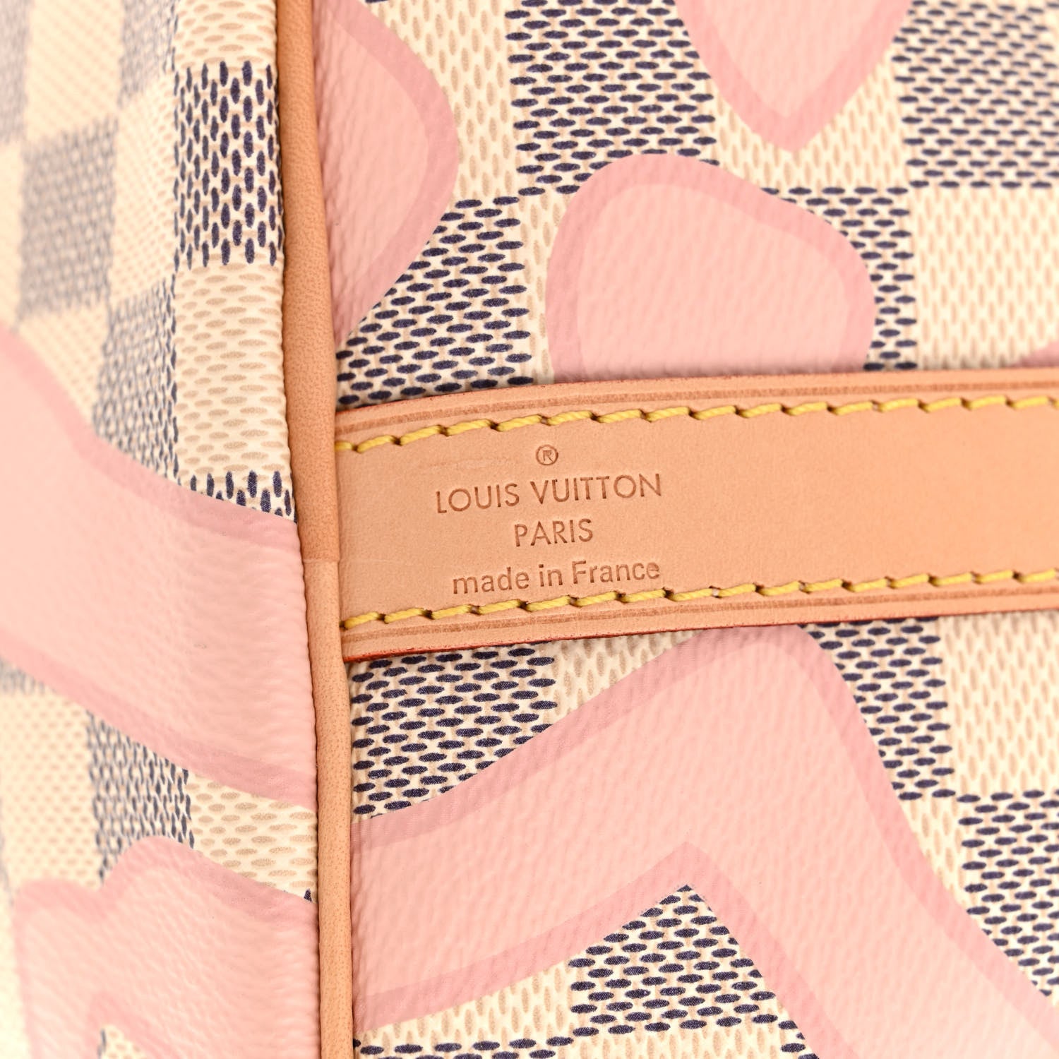 Louis Vuitton Damier Azur Tahitienne Speedy Bandouliere 30 Rose Ballerine 7 of 11