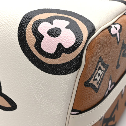 Louis Vuitton Monogram Giant Wild At Heart Speedy Bandouliere 25 Creme 8 of 10