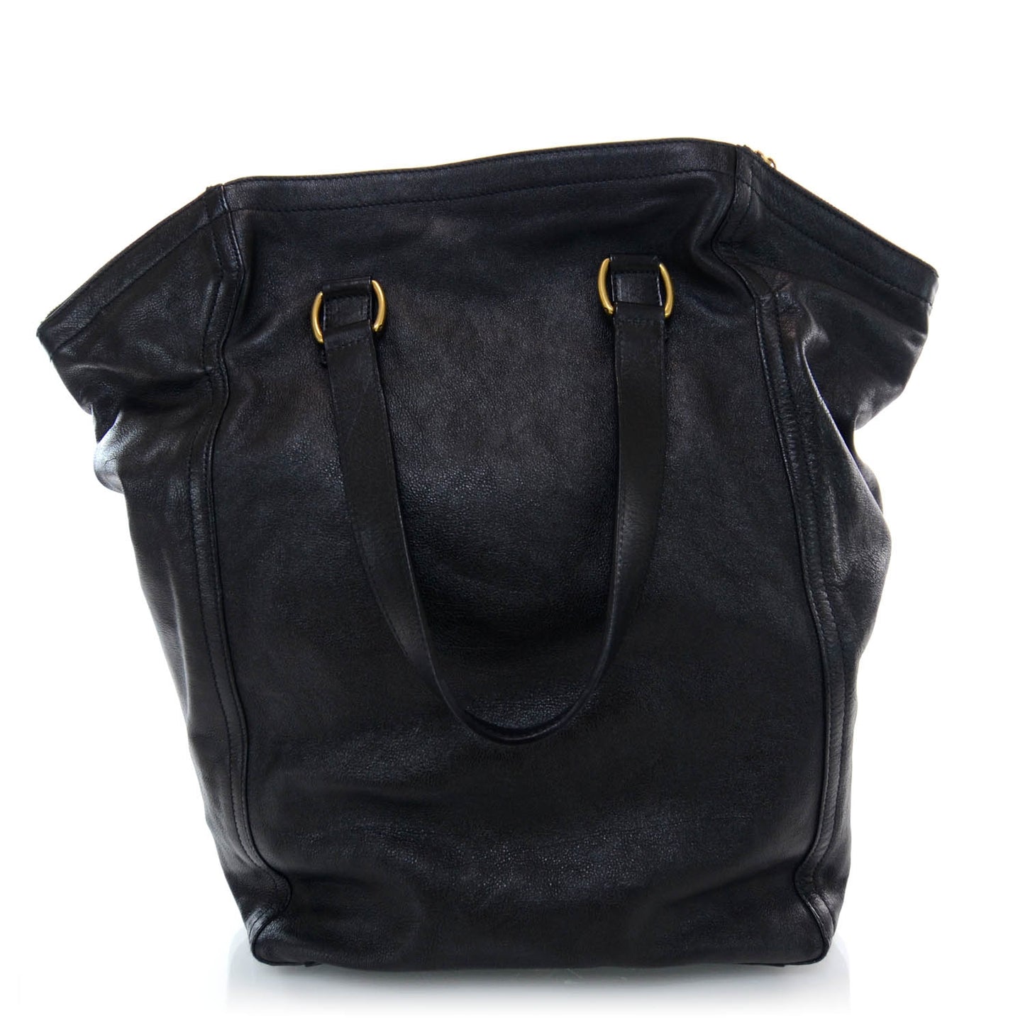 Leather XL Downtown Tote Black