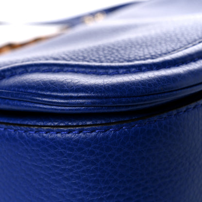 Gucci Calfskin Medium New Bamboo Top Handle Bag Blue 11 of 14