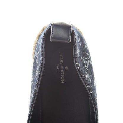 Louis Vuitton Monogram Denim Waterfall Espadrille 36.5 Marine 8 of 10