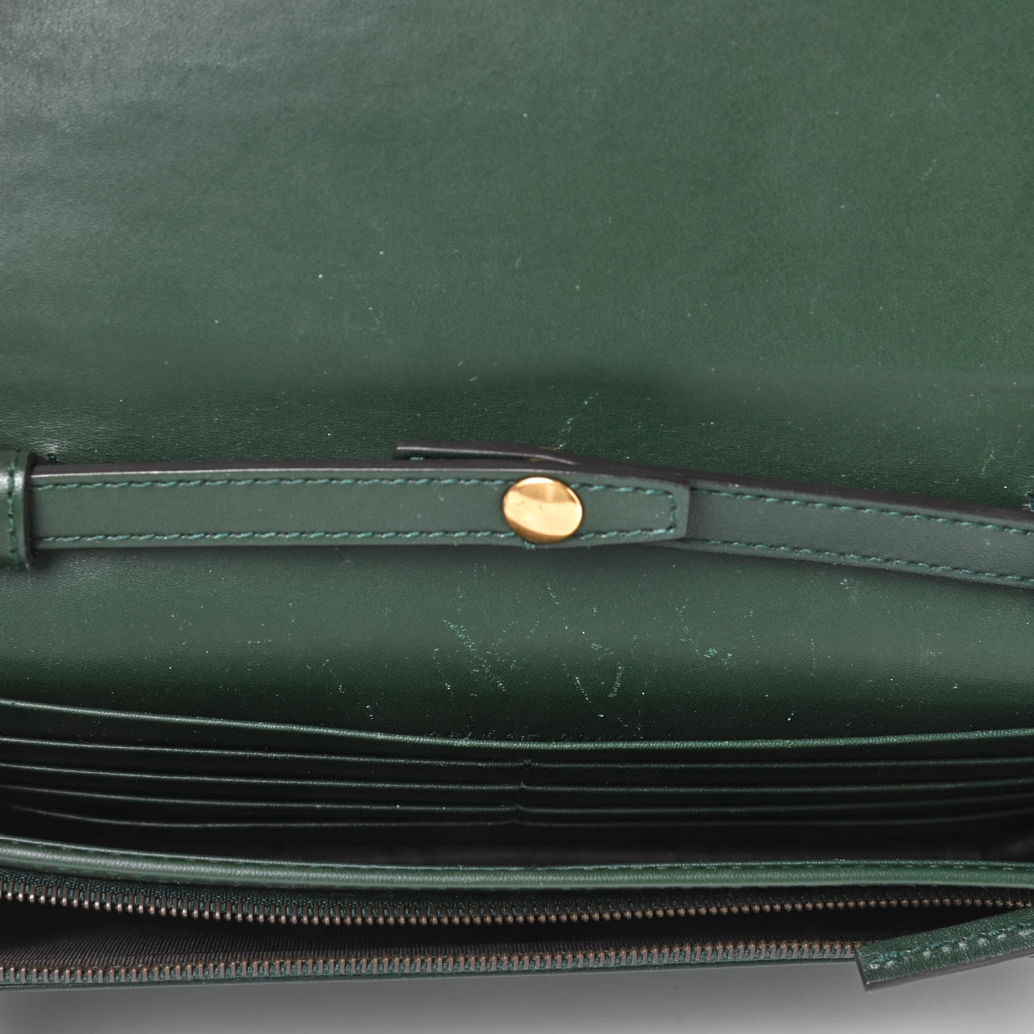 Gucci Calfskin Lady Web Convertible Wallet Green 4 of 4