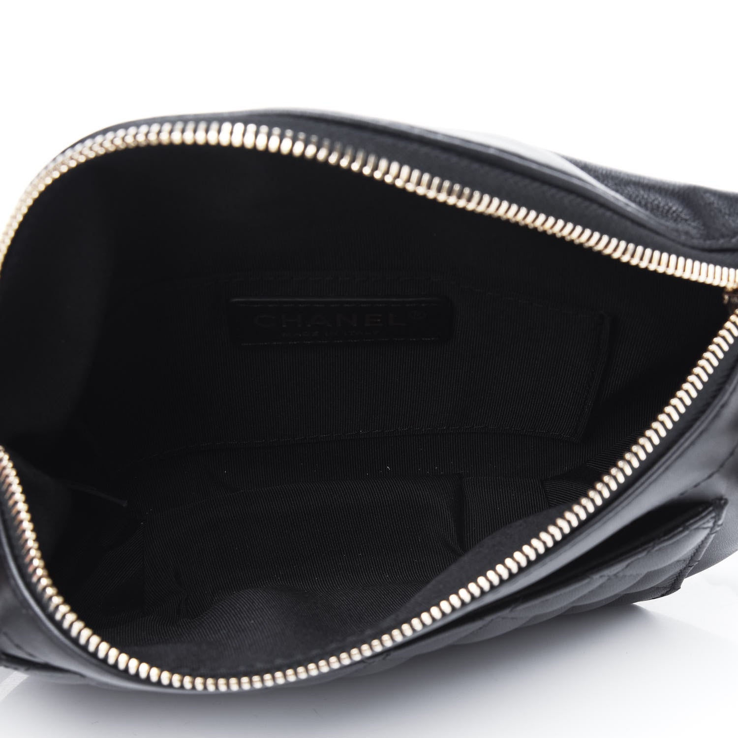 Chanel Lambskin Quilted Waist Bag Fanny Pack Black 3 of 3