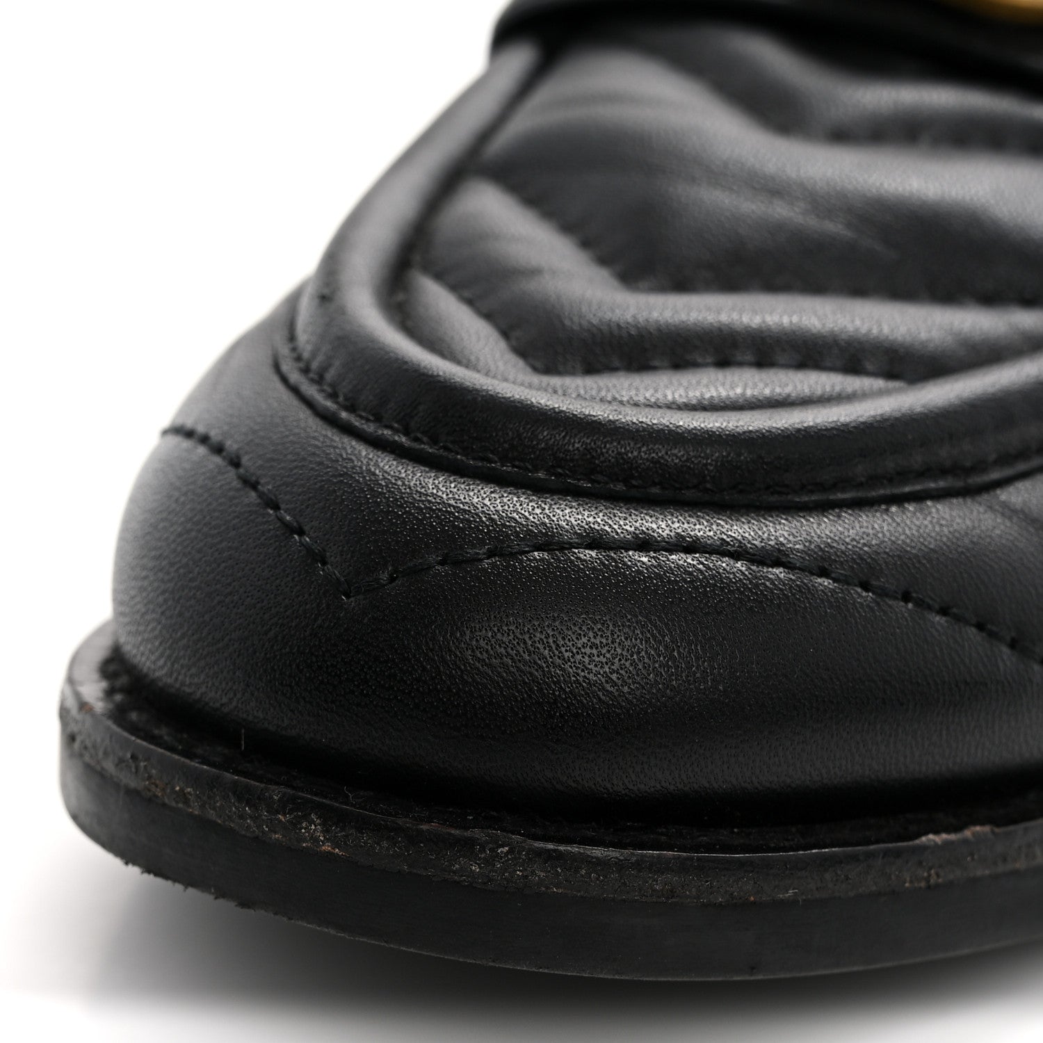 Gucci Nappa Matelasse Double G Marmont Loafers 37 Black 16 of 19