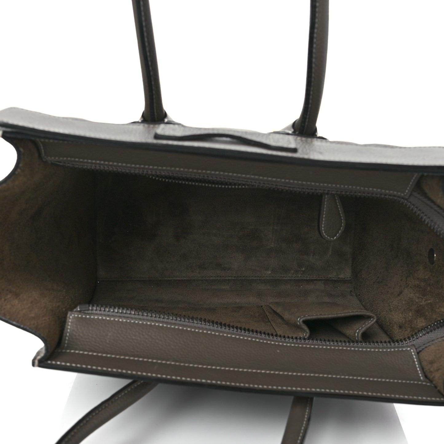Drummed Calfskin Micro Luggage Souris