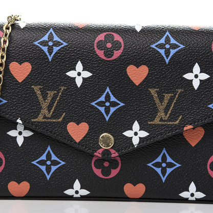 Louis Vuitton Game On Felicie Chain Wallet Black 10 of 11
