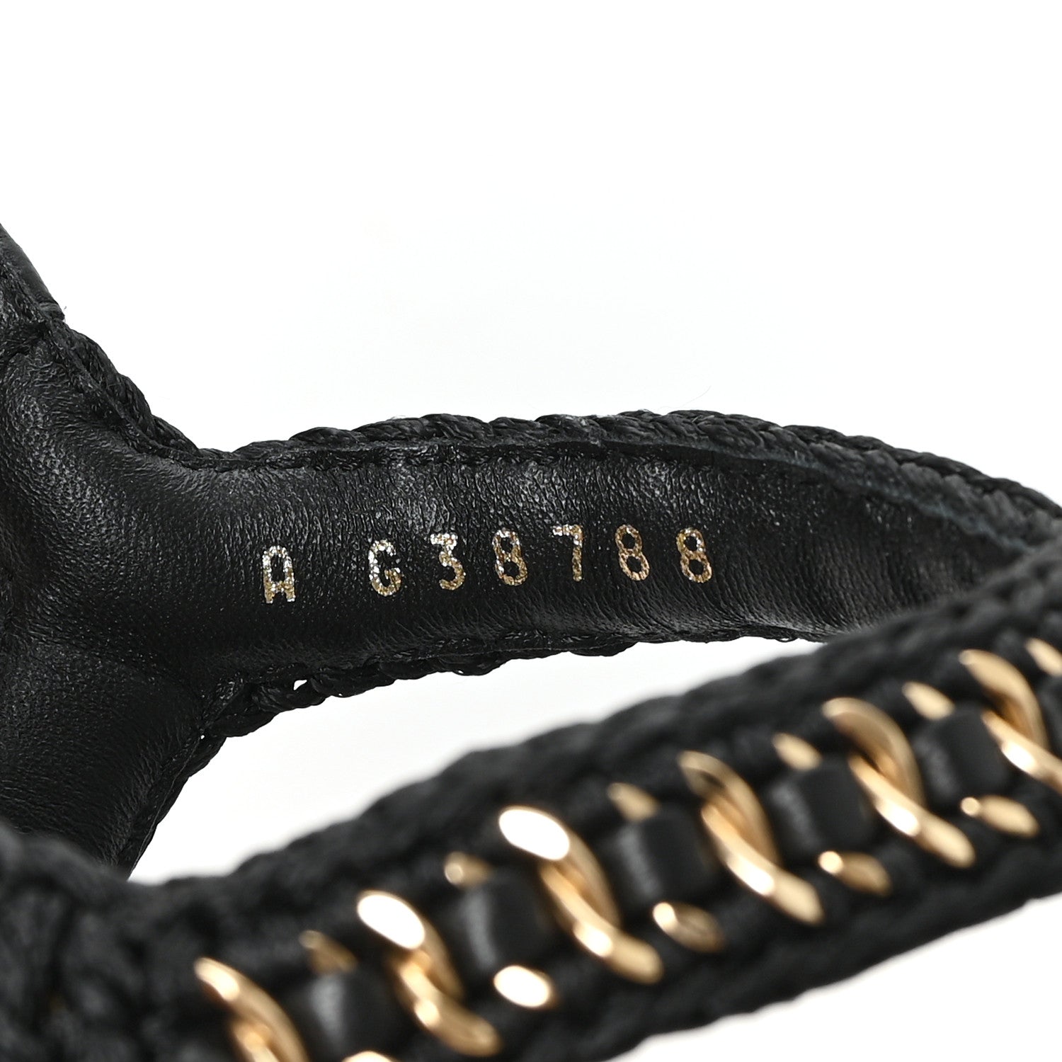 Chanel Lambskin Embroidered CC Thong Sandals 39 Black 9 of 10