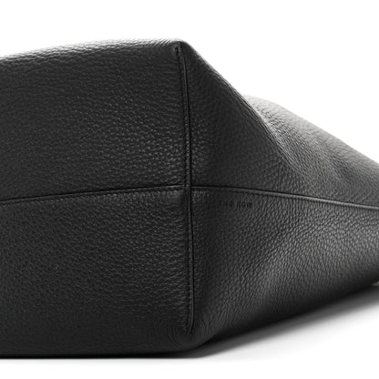 The Row Grained Calfskin Medium N/S Hook Tote Black 9 of 9