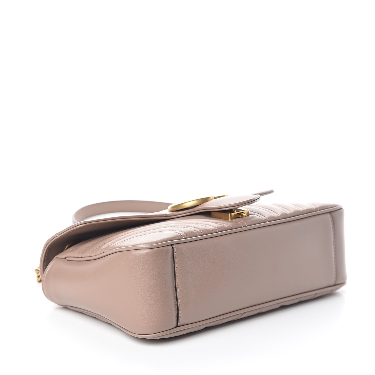 Gucci Calfskin Matelasse Small GG Marmont Shoulder Bag Porcelain Rose 4 of 10