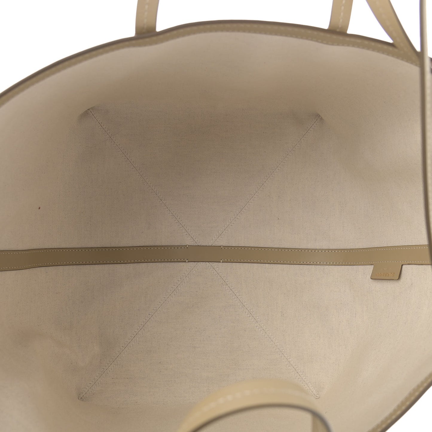 Cotton Canvas Mini Logo Horseferry Tote Bag Off White