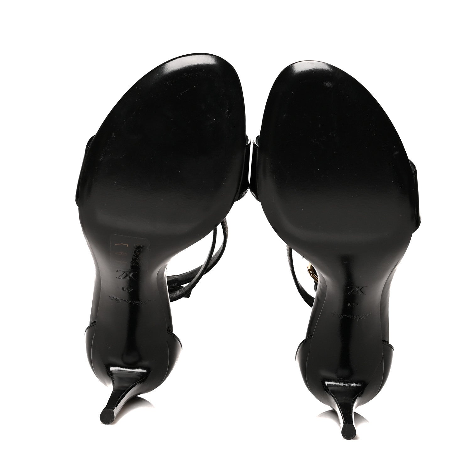 Louis Vuitton Patent Monogram Call Back Sandals 41 Black 5 of 7
