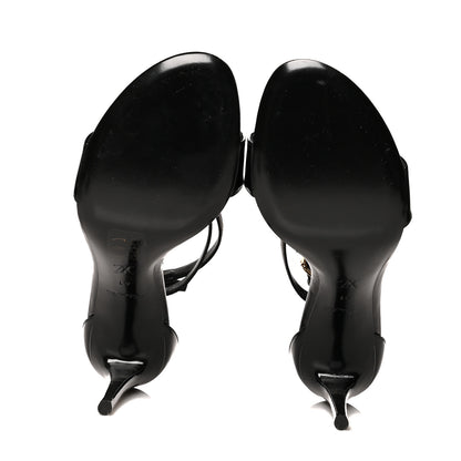 Louis Vuitton Patent Monogram Call Back Sandals 41 Black 5 of 7