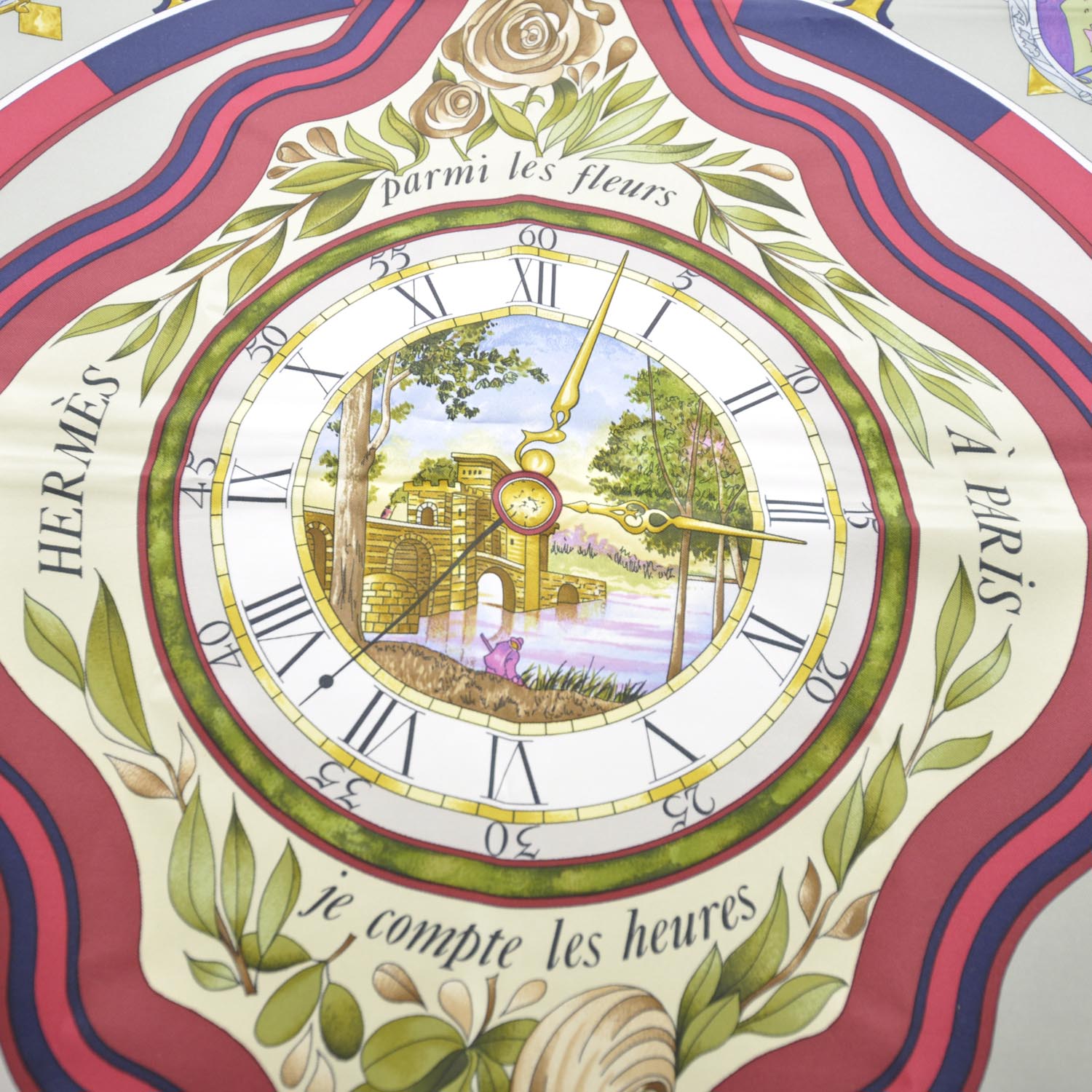Hermes Silk La Rond des Heures Scarf 90 2 of 4