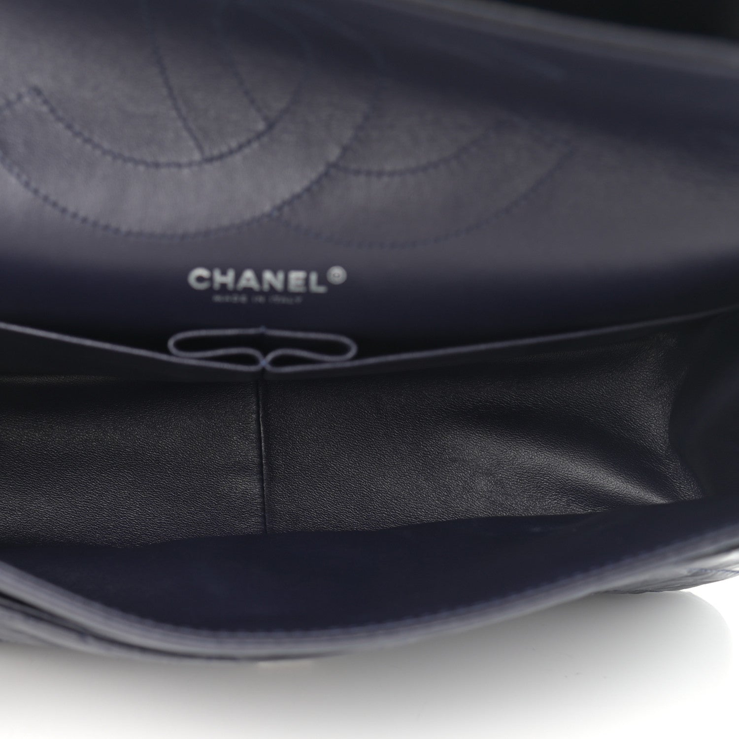 Chanel Aged Calfskin Quilted 2.55 Reissue 227 Flap Navy Blue 5 of 12