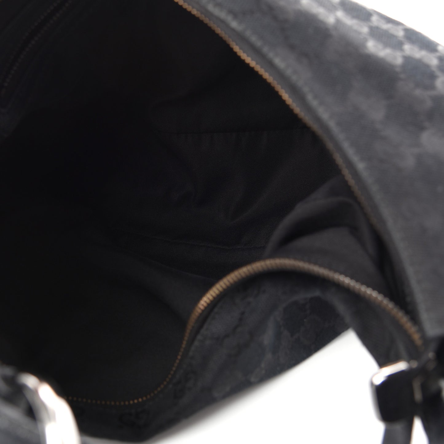 Monogram Medium Horsebit Chain Hobo Black