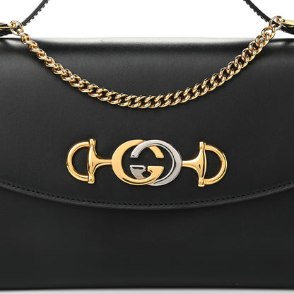 Gucci Smooth Calfskin Small Zumi Top Handle Shoulder Bag Black 8 of 10