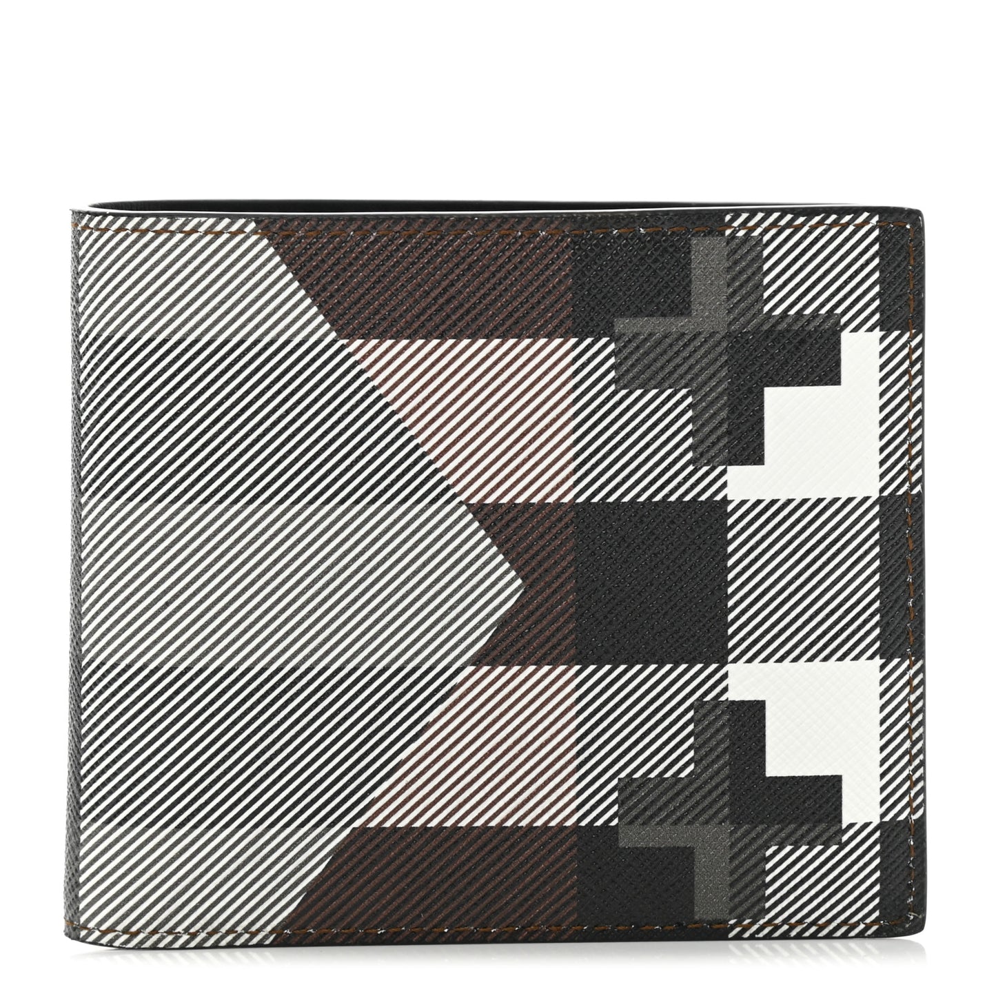 Geometric Check International Bi-Fold Wallet
